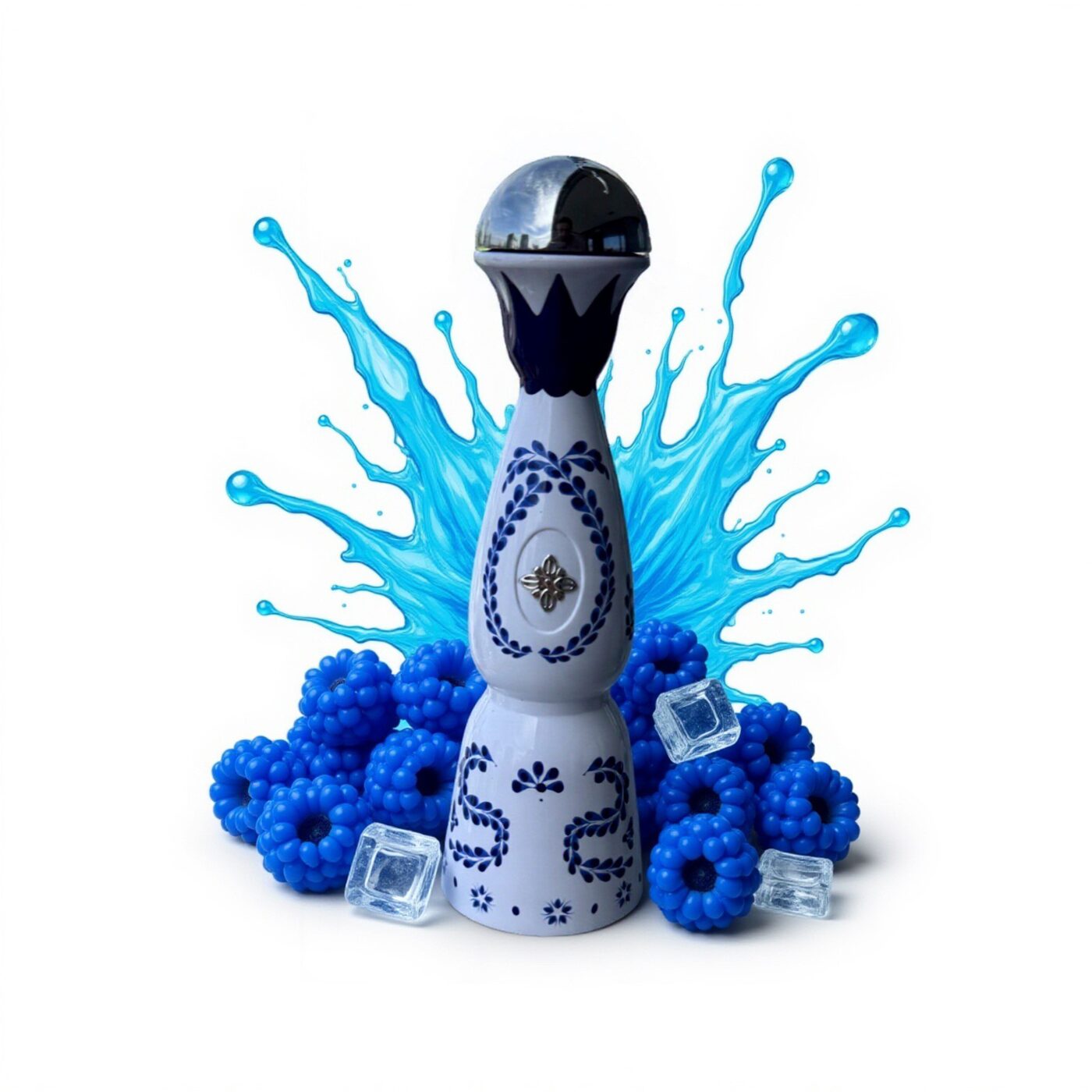 Humo Azul Blue Razz Ice with blueberries and ice